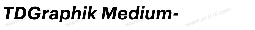 TDGraphik Medium字体转换 TDGraphik Medium字体转换